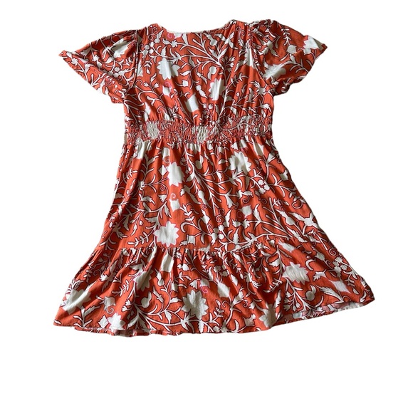 Knox Rose tiered floral print dress with v neck and corset details - Picture 13 of 14